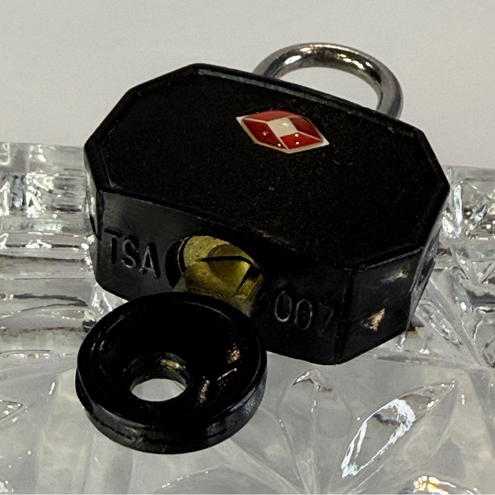 TSA 007 Travel Luggage Lock Compact Black Security Padlock 🔒 - Picture 12 of 12